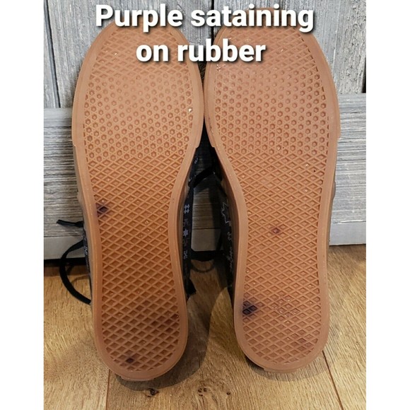 Vans Shoes Women’s Size 7 Black Geometric Pattern Excellent Condition - Picture 4 of 5